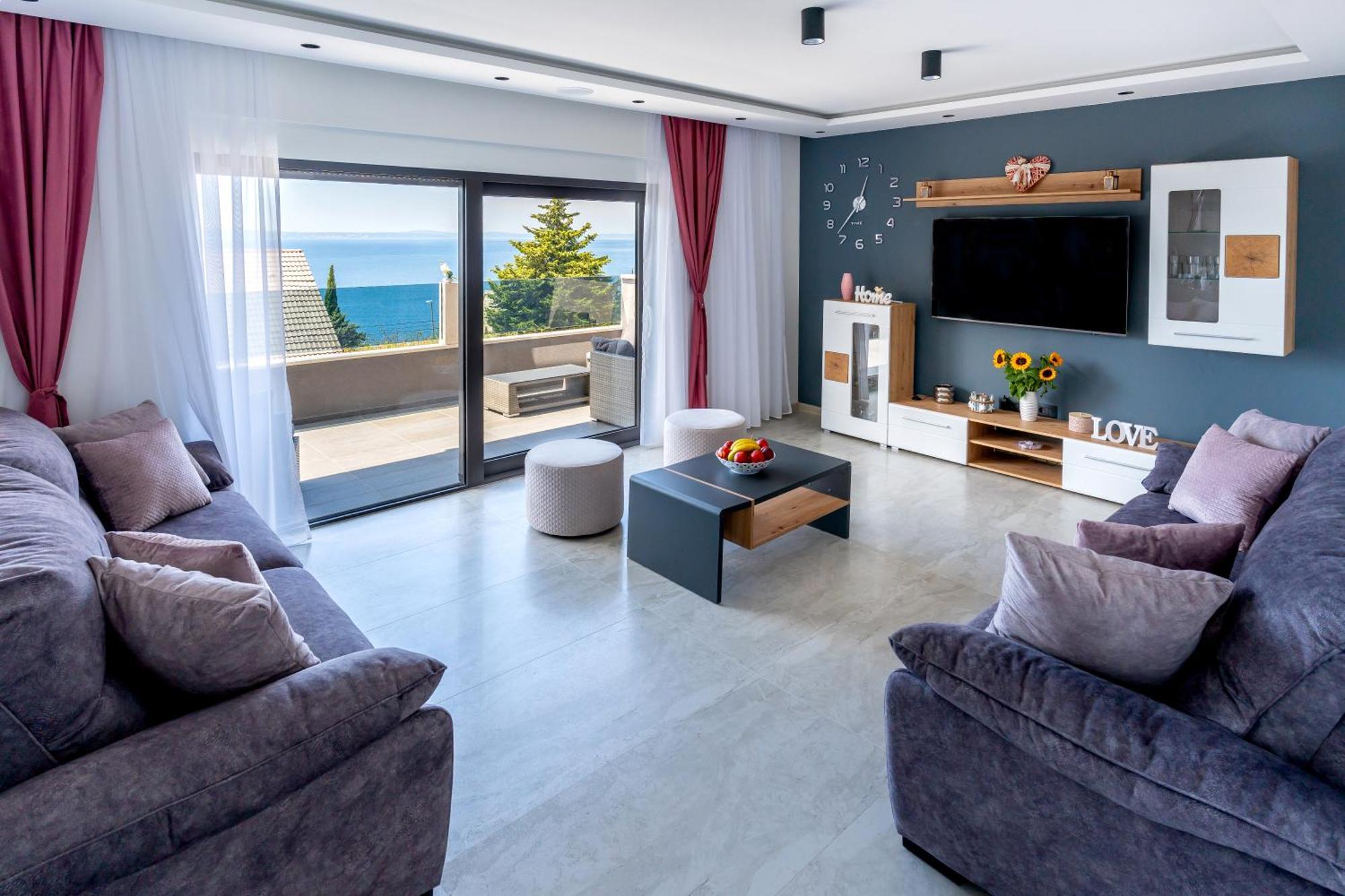 Luxury Apartment Lorena - Private Heated Pool - Есенице Экстерьер фото